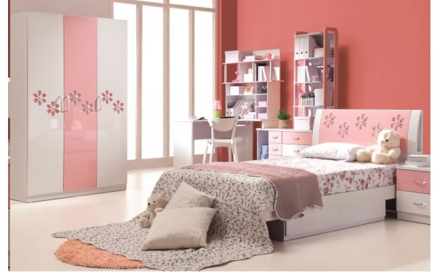 Annabelle Pink Corner Study Table for Kids